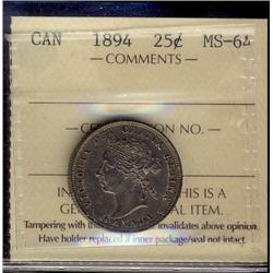 1894 25¢ ICC MS64.