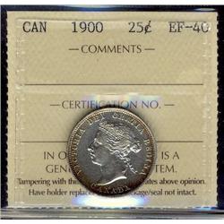 1900 25¢ ICCS EF40.
