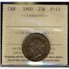 Image 1 : 1900 25¢ ICCS F15.