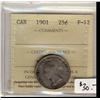 Image 1 : 1901 25¢ ICCS F12,