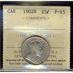 1902H 25¢ ICCS F15.