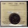 Image 1 : 1912 25¢ ICCS MS64.