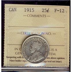 1915 25¢ ICCS F12.