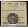 Image 1 : 1916 25¢ ICCS VF30.