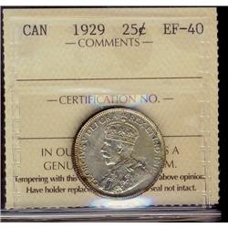 1929 25¢ ICCS EF40.