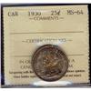 Image 1 : 1930 25¢ ICCS MS64.