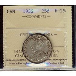 1932 25¢ ICCS F15.