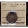 Image 1 : 1933 25¢ ICCS MS64.