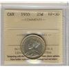 Image 1 : 1935 25c ICCS VF-30