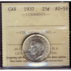 1937 25¢ ICCS Au58.