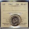 Image 1 : 1942 25¢ ICCS MS63.