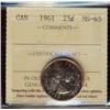 Image 1 : 1961 25¢ ICCS MS65.