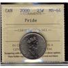 Image 1 : 2000 25¢ Pride ICCS MS64.