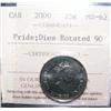 Image 1 : 25¢ 2000 Pride Rotated die 90% ICCS MS62.