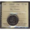 Image 1 : 2004P 25¢ St. Croix ICCS MS65,