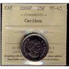 Image 1 : 2006P 25¢ Caribou ICCS MS65.