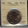 Image 1 : 1902 50¢ ICCS MS65.