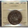 Image 1 : 1907 50¢ ICCS EF40.