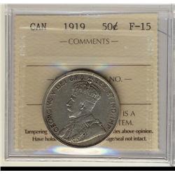1919 50¢ ICCS F15.