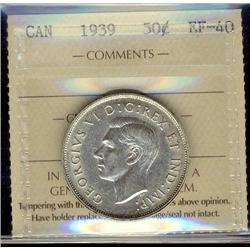 1939 50¢ ICCS EF40.