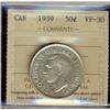 Image 1 : 1939 50¢ ICCS VF30.