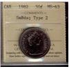 Image 1 : 1982 50¢ SmBds Type 2 ICCS MS63.  Lot of 2 coins.