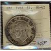 Image 1 : 1937 $1 ICCS MS62