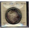 Image 1 : 1938 $1 ICCS MS64. Toned.