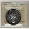 Image 1 : 1953 $1 NSF, Cameo ICCS MS64.