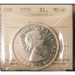 $1 1956 ICCS MS63 Cameo