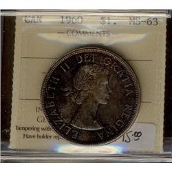 1960 $1 ICCS MS63