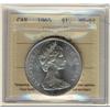 Image 1 : 1965 $1 SmBds Ptd5 ICCS MS64.