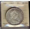 Image 1 : 1967 $1 ICCS MS64.