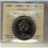Image 1 : 1968 $1 EWL ICCS MS65.