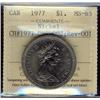 Image 1 : 1977 $1 CH#Obv-002, Rev-001 ICCS MS65.