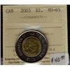 Image 1 : 2003 $2  Uncrowned ICCS MS65