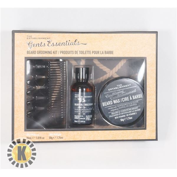 NEW GENTS ESSENTIALS BEARD GROOMING KIT