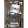 Image 1 : LOT OF TWO STAINLESS STEEL FINISH KITCHEN SINK