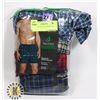 Image 1 : MENS 4 PACK PLAID BOXERS 2XL