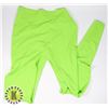 Image 1 : WOMENS PEA GREEN LEGGINGS SIZE L