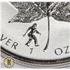 Image 2 : 1OZ 2016 CANADIAN MAPLE LEAF BIGFOOT PRIVY REVERSE