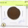Image 1 : 1917 CANADIAN LARGE ONE CENT COIN EF-40