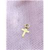 Image 1 : 14K YELLOW GOLD BABY CROSS 0.09G PENDANT