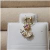 Image 1 : 10K YELLOW GOLD CUBIC ZIRCONIA  PENDANT