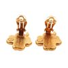 Image 2 : Chanel Pink Gold Leaf Earring