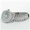 Image 5 : Rolex Mens Stainless Steel Black Baguette Diamond 36MM Datejust Wristwatch