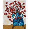 Image 1 : Avi Ben-Simhon Flowers Blue Vase