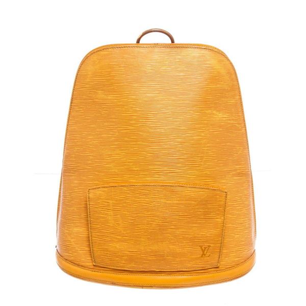 Louis Vuitton Yellow Epi Leather Gobelins Backpack