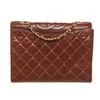 Image 1 : Chanel Brown Leather Full Flap Shoulder Bag