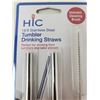 Image 3 : HiC Tumbler Stainless Steel Drinking Straws (6 x 2)